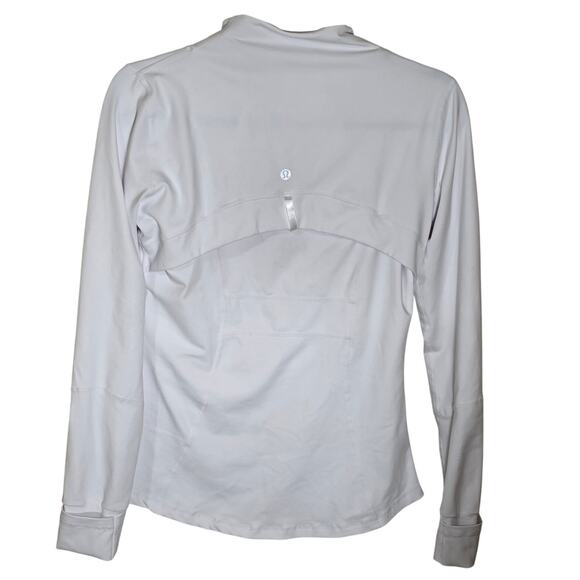 Lulemon Define Full Zip Jacket Luon White Reflective Logo On Back Size 8 - Picture 6 of 9